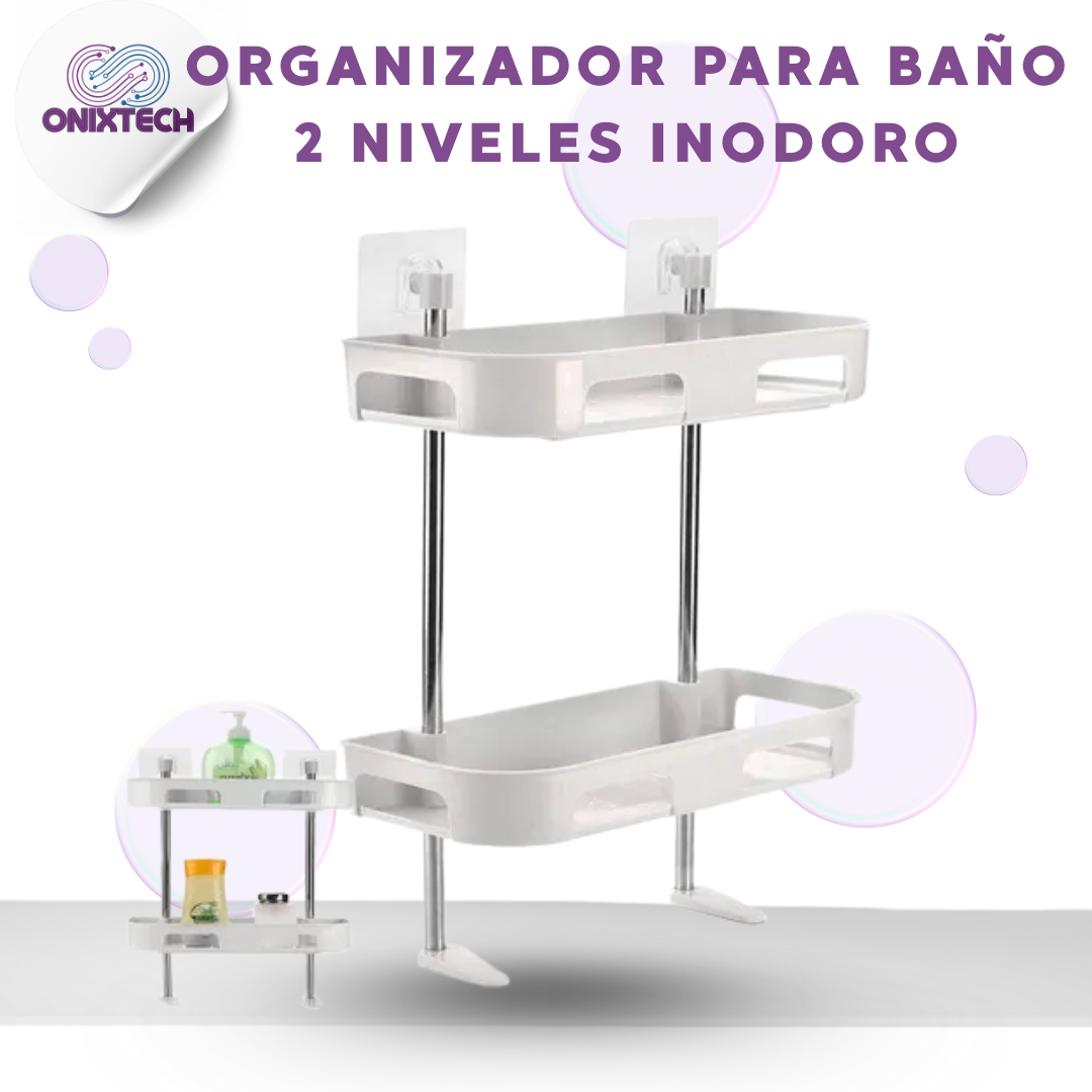 Miniatura 3 de ORGANIZADOR PARA BAÑO 2 NIVELES INODORO